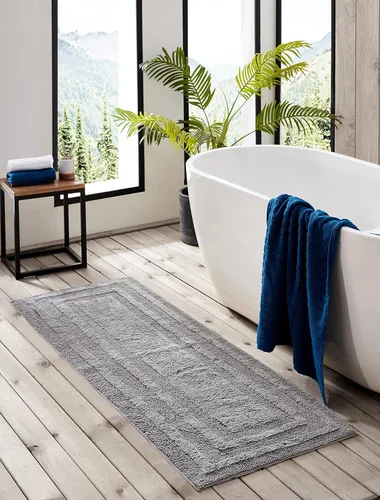 Miniatura 2 de Eddie Bauer - Alfombra de baño, alfombra de pasillo de algodón 100% suave afelpado con mechones, altamente absorbente, de secado rápido