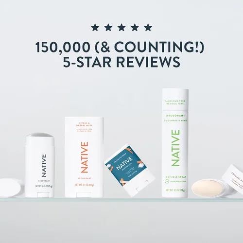 Miniatura 8 de Native El desodorante contiene ingredientes derivados de forma natural, control de olores de 72 horas, desodorante para mujeres y hombres, sin