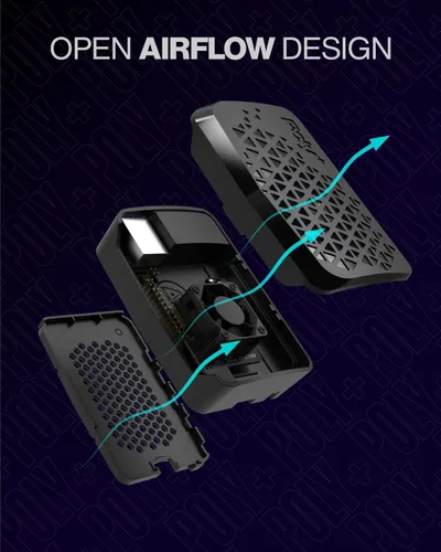 Miniatura 3 de Funda de plástico Argón Poly+ Funda de plástico Raspberry Pi 4 con ventilador controlable PWM y disipador de calor Parte superior extraíble