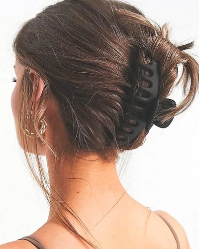 Miniatura 6 de Pinzas medianas para cabello fino y grueso medio, pinzas de sujeción fuerte para cabello fino, pinzas antideslizantes para mujeres y niñas, clips