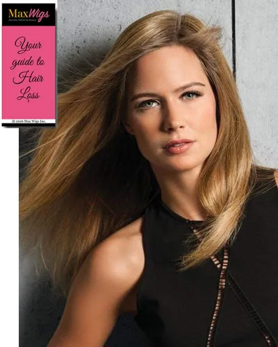 Top of Head Topper Color R10 CHESTNUT - Extensiones de cabello con clip Tru2Life resistentes al calor, base de monofilamento sintético, paquete con
