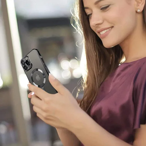 Miniatura 6 de OOK Funda para teléfono hecha para iPhone 15 Pro Max (6.7 pulgadas) con protector de lente de cámara (compatible con MagSafe), antiarañazos, a