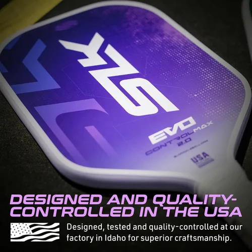 Miniatura 3 de Selkirk Sport SLK Evo Pickleball Paletas Evo Power, control e híbrido Pala de pickleball de fibra de vidrio o fibra de carbono Control Púrpura