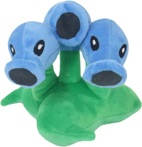 Miniatura 2 de JHESAO 7 "Pea Plants and Zombies Peashooter Plush Toys Threepeater PVZ Plush 1 2 Stuffed Soft Doll Three Heads Ice Pea Toy New