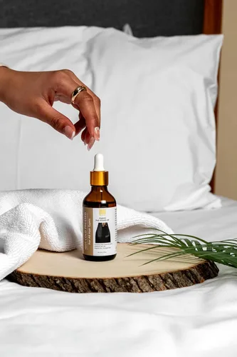 Miniatura 2 de Aceite orgánico para el crecimiento del cabello, 100 % orgánico prensado en frío, masaje tradicional para el cuero cabelludo y el cabello