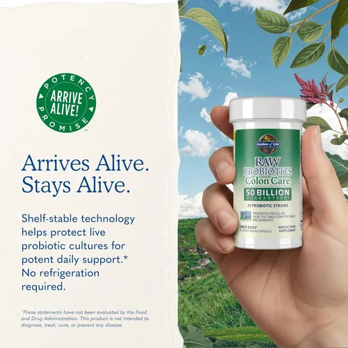 Miniatura 7 de Garden of Life Probióticos para mujeres y hombres - Cuidado del colon con probióticos crudos 50 mil millones de CFU y enzimas, probiótico acidófilo