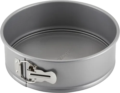 Farberware Bakeware Springform - Molde para hornear para tartas de queso antiadherente, 9 pulgadas, color gris