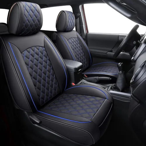 Miniatura 10 de Aierxuan Fundas de asiento Toyota Tacoma de ajuste personalizado TRD Pro 2005-2026 magnéticas, color gris, paquete limitado, SX, doble cabina
