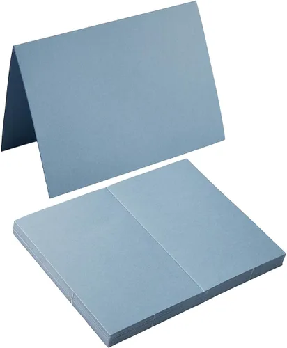 Miniatura 16 de 50 paquetes de tarjetas en blanco Cartulina plegada Tarjetas de agradecimiento en blanco para invitaciones, boda, tarjetas de felicitación, todas