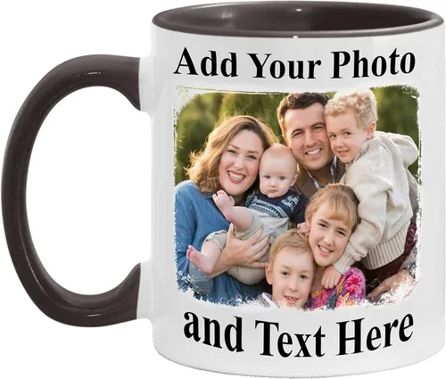 Tazas de café personalizadas con texto, taza de foto personalizada con texto personalizado, carga tu imagen con diferentes diseños, haz tu propia