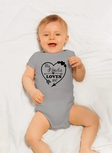 Miniatura 21 de CBTwear My Abuela Loves Me – Ropa de bebé – Divertido traje de bebé para recién nacido para niños y niñas