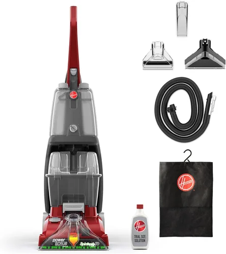 Hoover PowerScrub Deluxe - Máquina limpiadora de alfombras y tapicería, máquina de champú para limpieza profunda con herramientas multiusos,