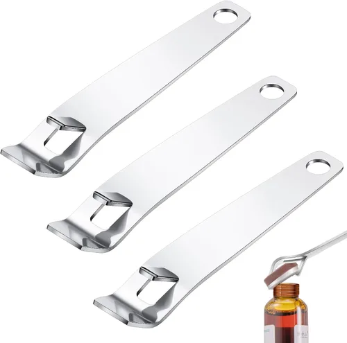 Miniatura 7 de 3 unidades de decapador de viales para viales abatibles de 0.787 in y 0.512 in, removedor de acero inoxidable, abridor de sellos líquidos orales