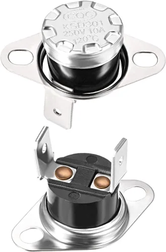 Miniatura 37 de uxcell KSD301 Termostato 104.0 °F/104°F 10A N.C Ajustar interruptor de temperatura de disco rápido para microondas, horno, cafetera 2 piezas