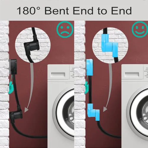 Miniatura 5 de Adaptador de Secadora CircleCord 4 Puntas a 3 Puntas, Secadora Nueva de 4P a Casa Antigua de 3P, Cable de Conversión de Enchufe NEMA 10-30P a Azul