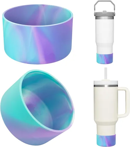 Miniatura 22 de Airboat - Paquete de 2 bases protectoras de silicona para vasos Stanley Quencher Adventure de 40 oz, 30 oz y IceFlow de 20 oz y 30 oz, base inferior