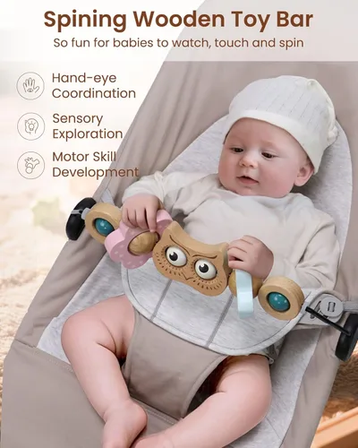 Miniatura 3 de TinlyFinly Mecedora de Juguete para Bebé Compatible con Mecedora Baby Bjorn, Accesorio de Juego para Mecedora, Ajuste Firme y Seguro, Muy Divertido