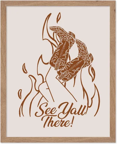Miniatura 58 de Poster Master Póster de You've Yeed Your Last Haw - Impresión retro de vaquero marrón - Arte occidental - Arte moderno - Arte del salvaje oeste