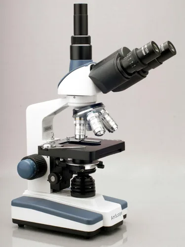 Miniatura 2 de AmScope Microscopio compuesto trinocular Siedentopf profesional T120B, aumento 40X-2000X, oculares WF10x y WF20x, Brightfield, iluminación LED