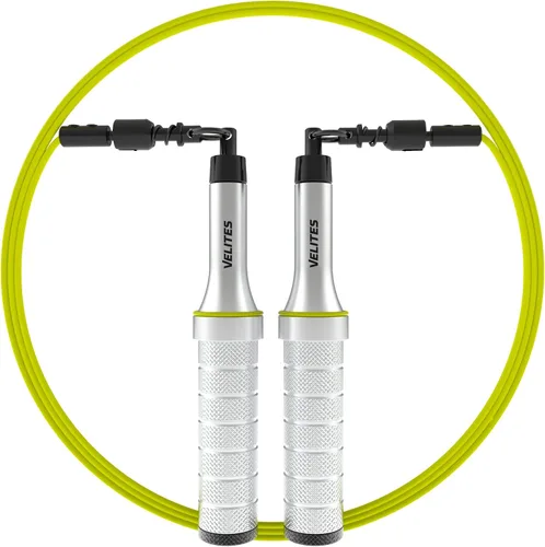 Miniatura 8 de Velites - Cuerda de saltar Earth 2.0 - Cuerda oficial de juegos CrossFit - Cuerda de velocidad profesional de aluminio para doble bajo, fitness