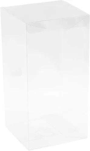 Miniatura 12 de Hammont Cajas de plástico PET transparentes – Contenedores de almacenamiento transparentes para recuerdos de fiesta, regalos, galletas, adornos