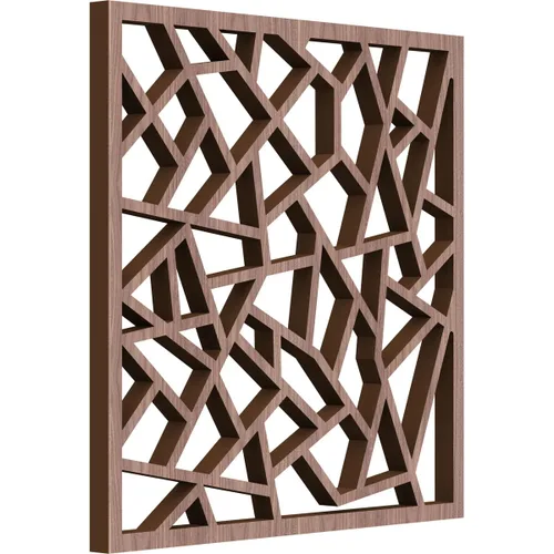 Miniatura 48 de 7 3/8 pulgadas de ancho x 7 3/8 pulgadas de alto x 3/8 pulgadas de alto, paneles de pared de madera con calado decorativo extra pequeño de Venecia
