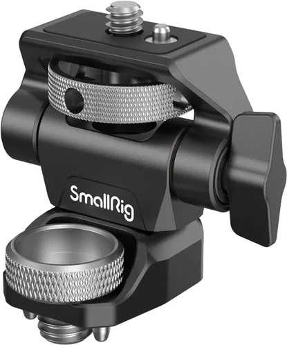 SmallRig Soporte Ajustable para Monitor de Cámara Estilo ARRI (Actualización), Giro de 360° e Inclinación de 180°, Soporte de Monitor Antitorsión