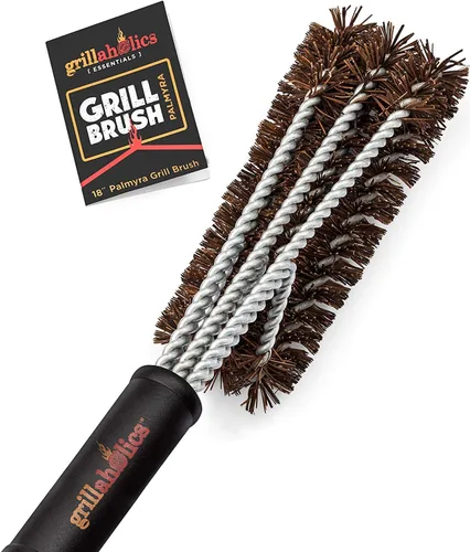 Miniatura 12 de Cepillo de parrilla Grillaholics para parrilla al aire libre - Cepillo de barbacoa seguro sin cerdas con raspador incorporado – El accesorio