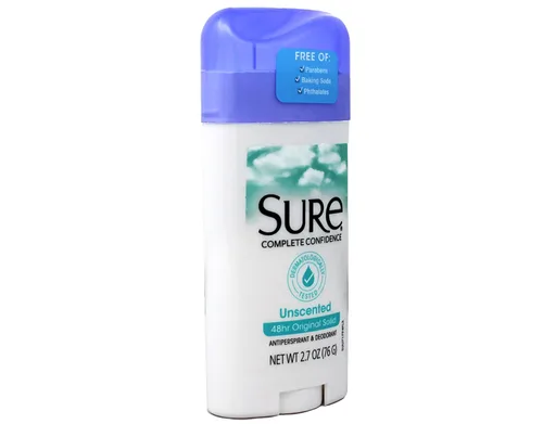 Miniatura 4 de Sure Desodorante antitranspirante sólido original sin perfume, 2.70 onzas (paquete de 6)