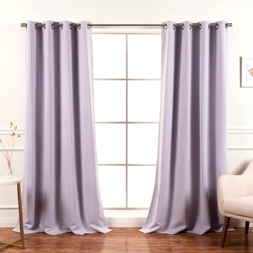 Miniatura 35 de Best Home Fashion Cortinas Opacas 2 Paneles - Tratamiento de Ventana con Aislamiento Térmico Premium Cortinas Opacas para Dormitorio - Parte Castaño