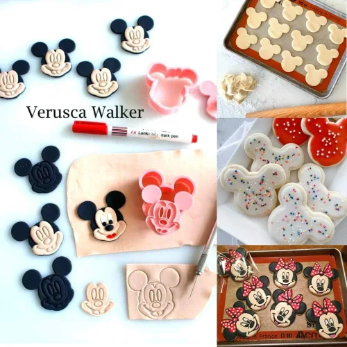 Miniatura 2 de Cortadores de galletas de ratón de dibujos animados, 2 uds