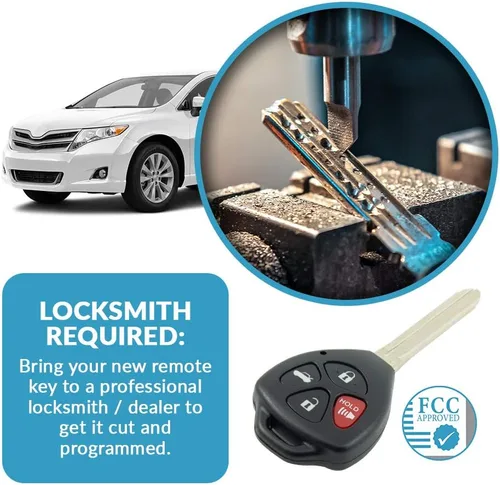 Miniatura 5 de Keyless2Go - Llave de control remoto con chip G para Toyota Corolla Venza Avalon GQ4-29T