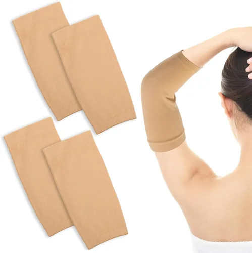 Miniatura 8 de 2 pares de fundas para tatuajes de antebrazo para mujeres y hombres (negro, 7.9 x 3.9 pulgadas)