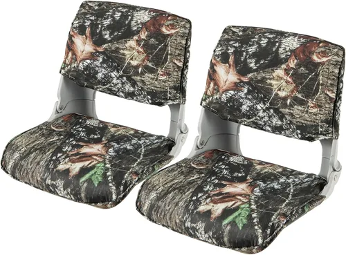 Miniatura 24 de Goplus Asientos para barco con respaldo bajo/alto, asiento plegable para barco con tornillos de acero inoxidable y bisagras de aluminio, acolchado