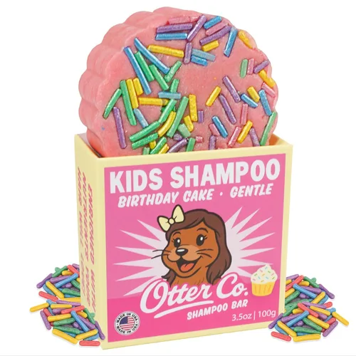 Miniatura 10 de Otter co. Kids Gentle Strawberry Shampoo Bar - Champú para niños pequeños sin lágrimas - Sin sulfatos y no tóxico - Fabricado con ingredientes