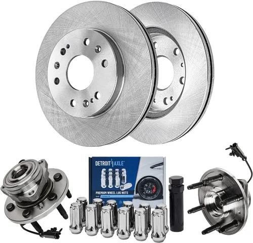 Miniatura 71 de Detroit Axle - Kit de freno delantero para Chevrolet Equinox Pontiac Torrent Suzuki XL-7, 08-10 Saturn Vue, 12-15 Captiva Sport Reemplazo 2008 2009