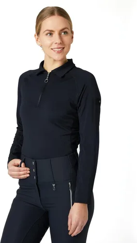 Miniatura 3 de HORZE Tiana Equestrian - Polo de entrenamiento de manga larga con malla para mujer