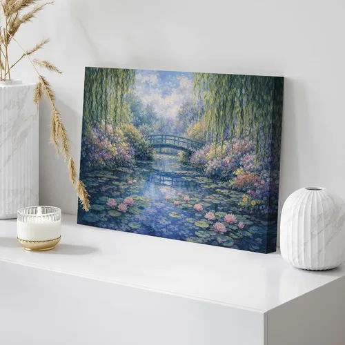 Miniatura 114 de wall26 Prado con álamos por Claude Monet - Arte moderno impresionista, arte en lienzo para el hogar, 12 x 18 pulgadas