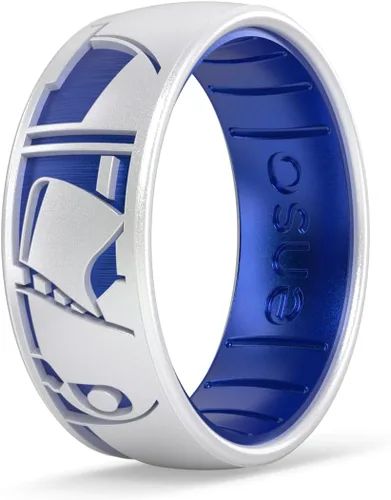 Miniatura 12 de Enso Rings Anillo de boda de silicona – Diseños grabados de Star Wars – Ajuste cómodo – Hecho en Estados Unidos – Ideal para uso activo