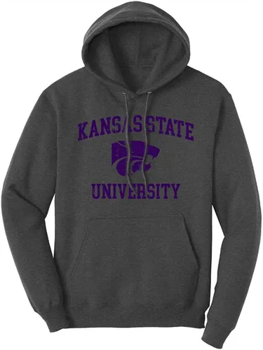 Miniatura 32 de Sport Your Gear Sudadera con capucha retro envejecida con licencia oficial de la NCAA para el día del juego, ropa para fanáticos Kent Navy Heather