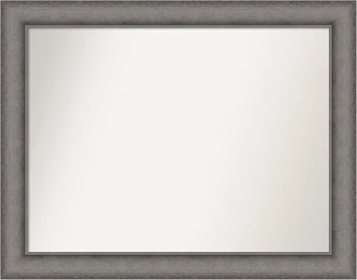Miniatura 233 de Amanti Art Espejo de pared personalizado no biselado (24.5 x 24.5 pulgadas), marco gris marrón alta, varios tamaños personalizados, espejo de baño