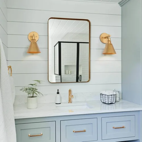 Miniatura 4 de classy leaves Aplique de pared dorado, apliques antiguos de granja, modernos apliques de pared de latón para baño, dormitorios, sala de estar