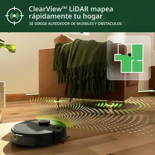 Miniatura 5 de iRobot Roomba Robot Aspiradora de 105 Vac - Fácil de usar, succión intensa de elevación de potencia, navegación LiDAR, limpieza multisuperficie
