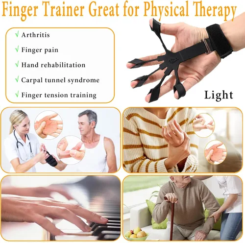 Miniatura 4 de Entrenador de fuerza de agarre con fortalecedor de antebrazo, fortalecedor de agarre de mano, ejercitador de extensión de mano, pelota de alivio