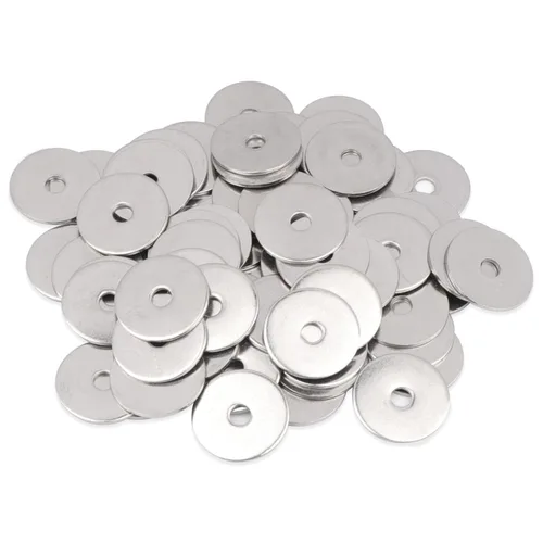 Miniatura 10 de 50 arandelas de guardabarros de 1/4 pulgadas x 1-1/4 pulgadas, arandela plana de acero inoxidable 18-8 (304), diámetro interior de 1/4 pulgadas x