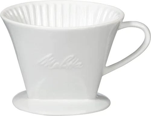 Miniatura 2 de Melitta No 2 - Cafetera de porcelana de una sola taza, color blanco