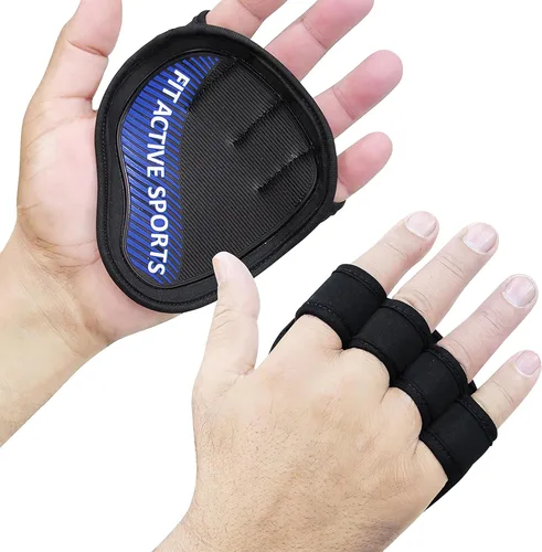 Guantes de entrenamiento Fit Active Sports para el gimnasio - Agarres duraderos para el gimnasio y almohadillas de agarre - Acolchado de goma para