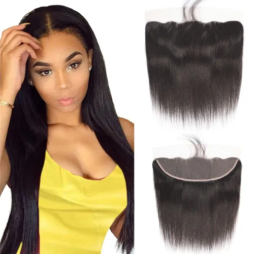 Miniatura 11 de CHEEON Frontal de encaje HD de 13 x 4 de 12 pulgadas, cabello humano brasileño ondulado con cierre frontal de encaje, 100% cabello humano virgen sin
