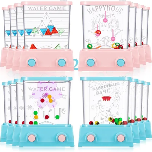 Miniatura 8 de Zhanmai Juego de agua de mano, 16 unidades, mesas de agua para lanzar anillos de agua para playa, juguete de fiesta, entretenimiento divertido, sin