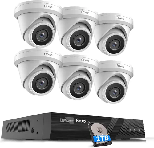 Miniatura 13 de Sistema de Seguridad con 4 Cámaras PANOOB 5MP, 4X Cámaras IP de 5 Megapíxeles con Cable para Exteriores con Domo y Torreta con Detección de Personas